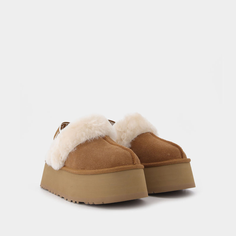 Funkette Femme en Shearling Marron