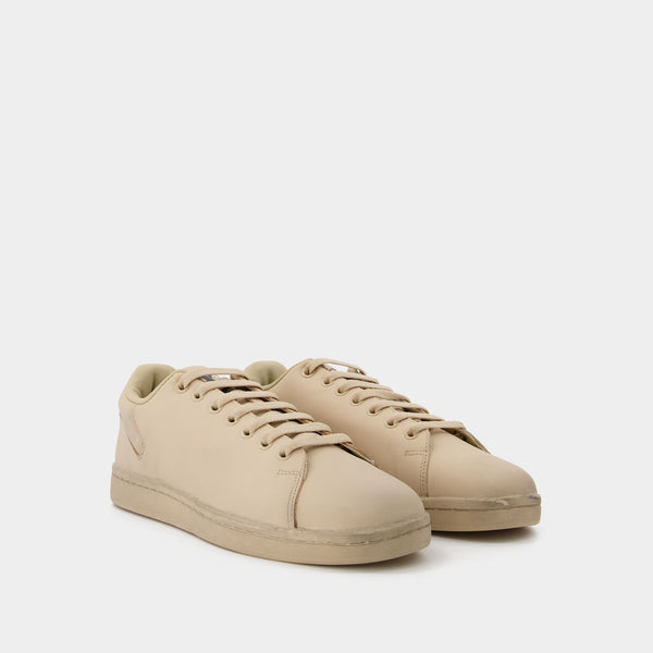 Baskets Orion Beige en Cuir Beige