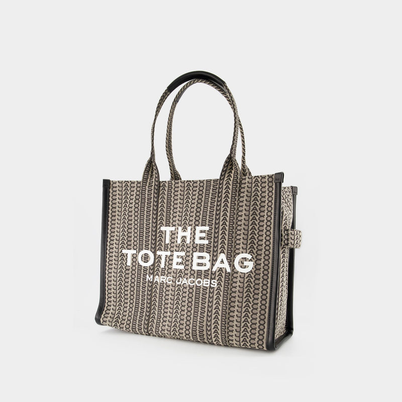 The Large Tote Bag Monogram - Marc Jacobs - Coton - Beige Multi