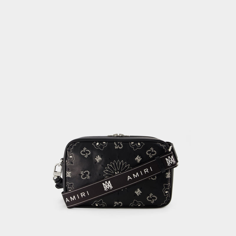 Sac À Bandoulière Bandana - Amiri - Cuir - Noir