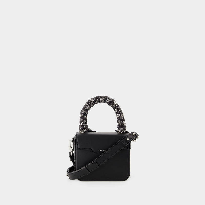 Sac À Main Micro Ma Bag - Amiri - Cuir - Noir