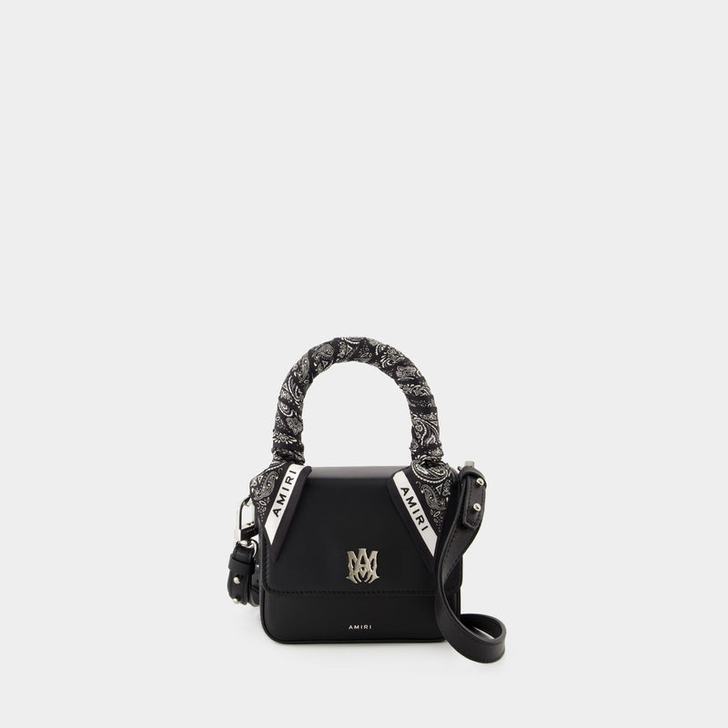 Sac À Main Micro Ma Bag - Amiri - Cuir - Noir