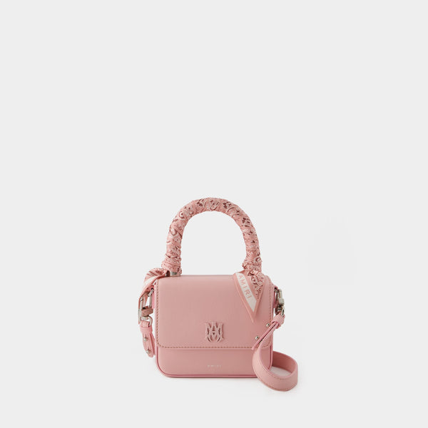 Sac À Main Bandana Micro - Amiri - Cuir - Rose