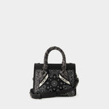 Sac À Main Bandana Micro Triangle - Amiri - Cuir - Noir