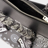 Sac À Main Bandana Micro Triangle - Amiri - Cuir - Noir