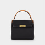 Sac Lee Radziwill Double Petit en Cuir Noir