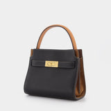 Sac Lee Radziwill Double Petit en Cuir Noir