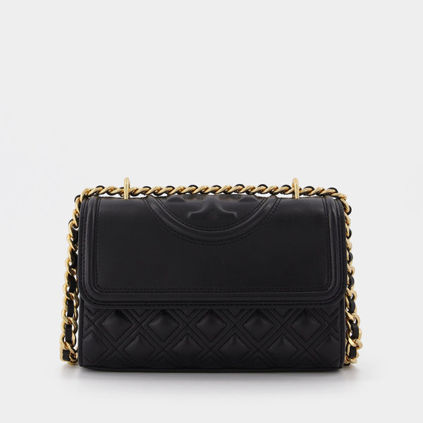 Sac Fleming Small Convertible Shoulder en Cuir Noir