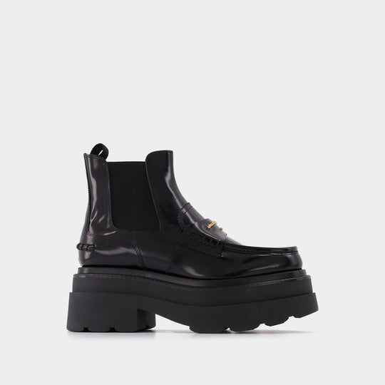 Bottines Carter Platform 75 en Cuir Noir
