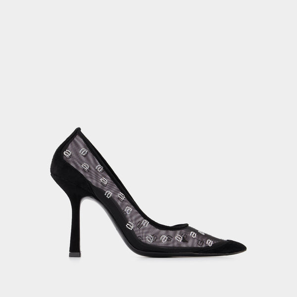 Sandales Delphine 105 - Alexander Wang - Mesh - Noir
