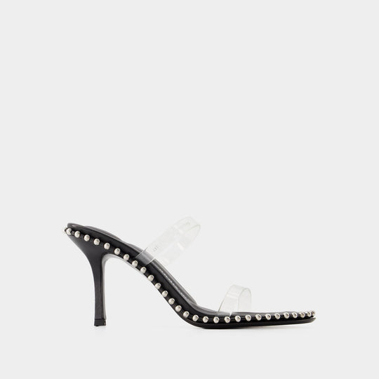 Sandales À Talons Nova 85 - Alexander Wang - Cuir - Noir