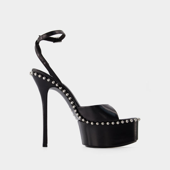 Sandales Nova 145 - Alexander Wang - Cuir - Noir