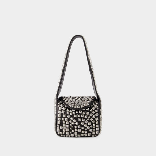 Sac Hobo Spike Small - Alexander Wang - Cuir - Noir