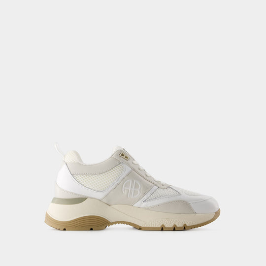 Sneakers Dina - Anine Bing - Cuir - Blanc