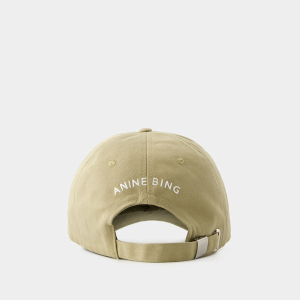 Casquette Jeremy - Anine Bing - Coton - Vert Kaki