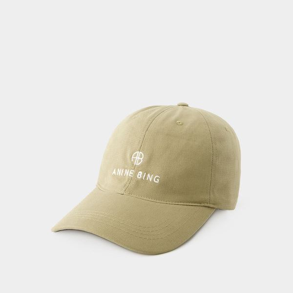 Casquette Jeremy - Anine Bing - Coton - Vert Kaki