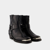 Bottines Mid Ryder - Anine Bing - Cuir - Noir