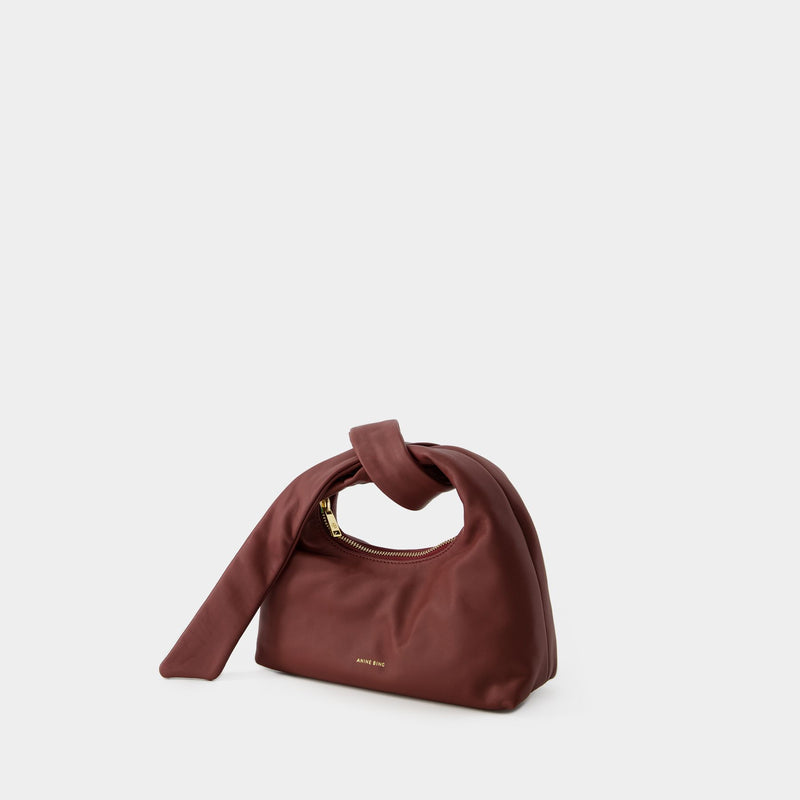 Sac à Main Mini Grace - Anine Bing - Cuir - Dark Cherry