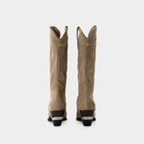 Bottes Mid Calf Tania - Anine Bing - Cuir - Taupe