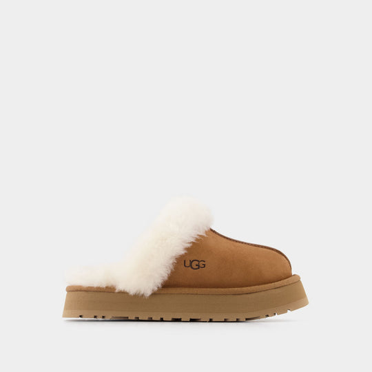 Mules Disco Cross - Ugg - Cuir - Chestnut