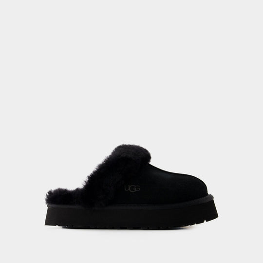 Mules W Disquette - UGG - Cuir - Noir