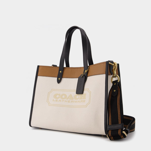 Sac Badge Field Tote en Toile Enduite Colorblock