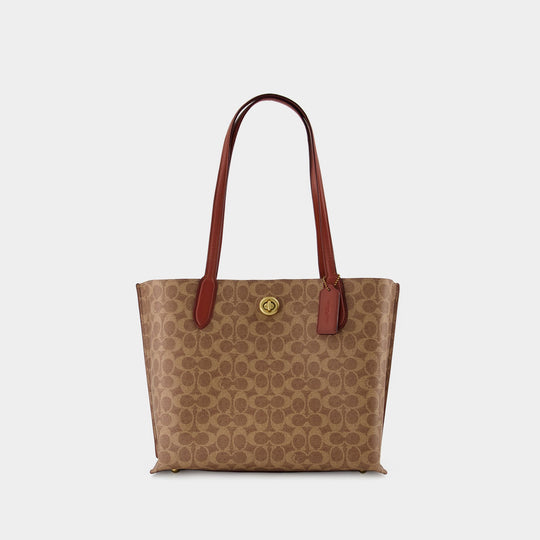 Tote Bag Willow 24 - Coach - Cuir - Noir