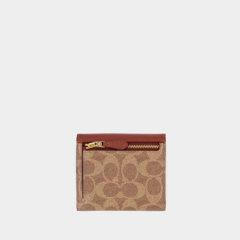 Portefeuille Wyn Small - Coach - Toile - Tan Rust