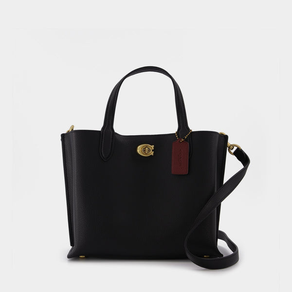 Sac Willow 24 - Coach - Cuir - Noir