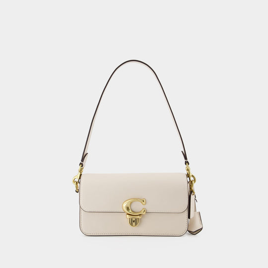 Sac Hobo Studio Baguette - Coach - Cuir - Beige