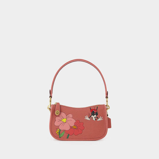 Sac Hobo Swinger 22 Disney - Coach - Cuir - Rose