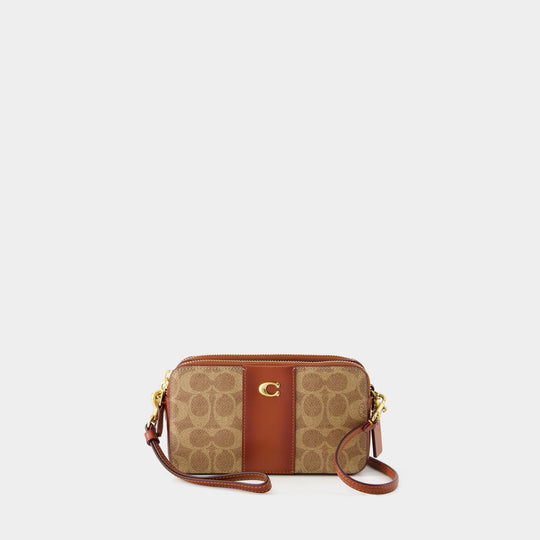 Sac À Bandoulière Kira - Coach - Toile - Tan Rust