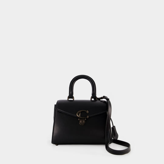 Sac Sammy Top Handle 21 - Coach - Cuir - Noir