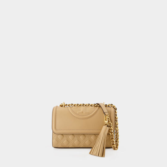 Sac à bandoulière Fleming Small - Tory Burch - Cuir - Desert Dune