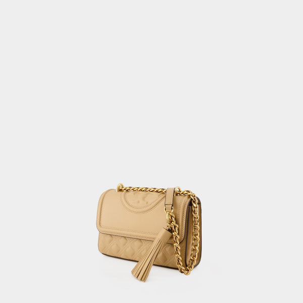 Sac à bandoulière Fleming Small - Tory Burch - Cuir - Desert Dune