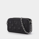 Sac Fleming Double-Zip Mini en Cuir Noir