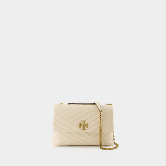 Sac Kira Chevron - Tory Burch - Cuir - Beige