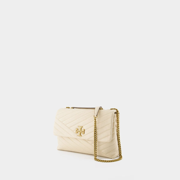 Sac Kira Chevron - Tory Burch - Cuir - Beige