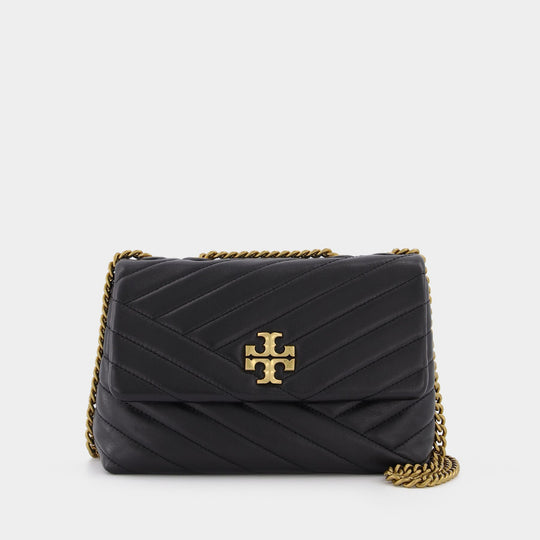 Sac Kira Chevron Small en Cuir Noir