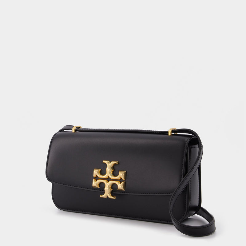 Sac Eleanor E/W Small en Cuir Noir