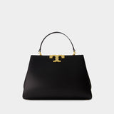 Sac à Bandoulière Eleanor Satchel - Tory Burch - Cuir - Noir