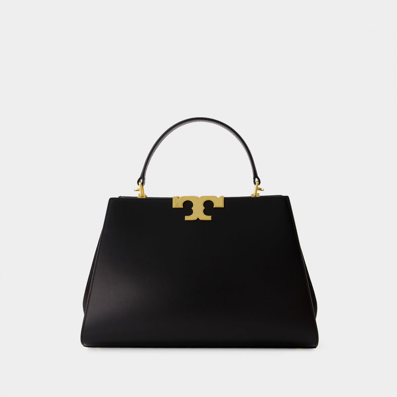 Sac à Bandoulière Eleanor Satchel - Tory Burch - Cuir - Noir