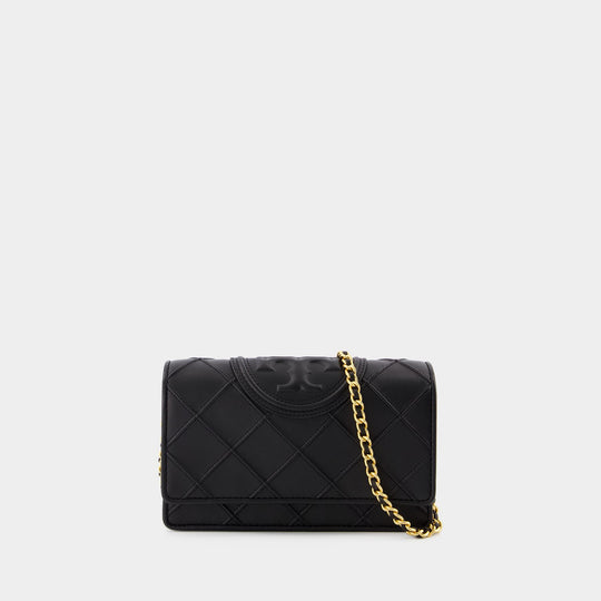 Sac à bandoulière Fleming Soft Chain - Tory Burch - Cuir - Noir