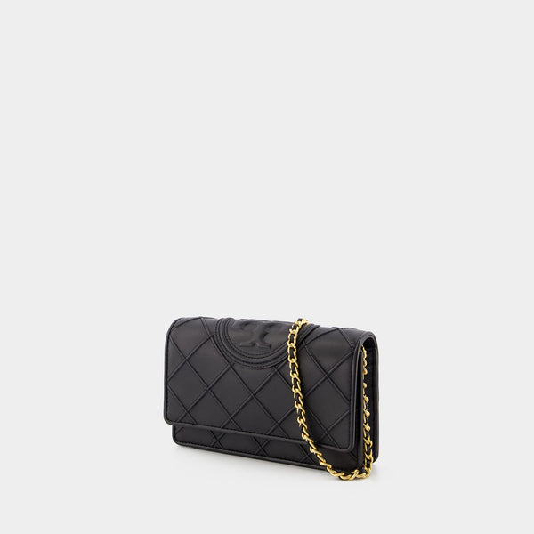 Sac à bandoulière Fleming Soft Chain - Tory Burch - Cuir - Noir