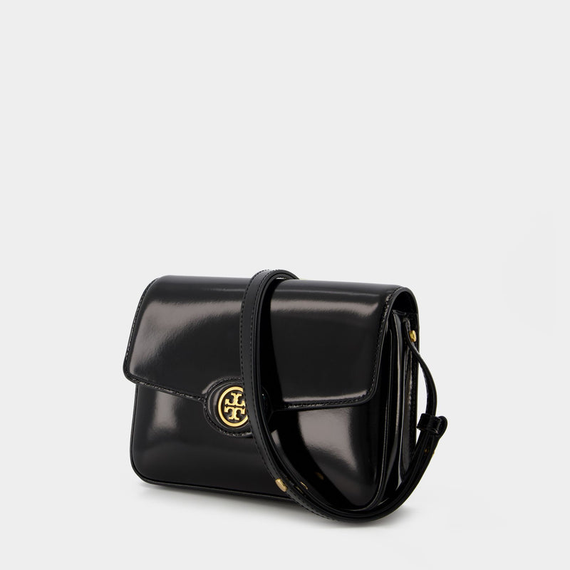 Sac Hobo Robinson - Tory Burch - Cuir - Noir