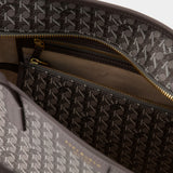 Sac Hobo Small Zip Tote - Tory Burch - Toile - Ivoire