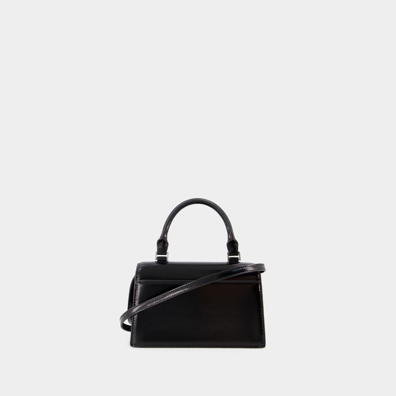 Sac Trend Spazzolato Mini - Tory Burch - Cuir - Noir