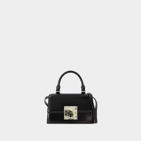 Sac Trend Spazzolato Mini - Tory Burch - Cuir - Noir