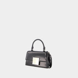 Sac Trend Spazzolato Mini - Tory Burch - Cuir - Noir