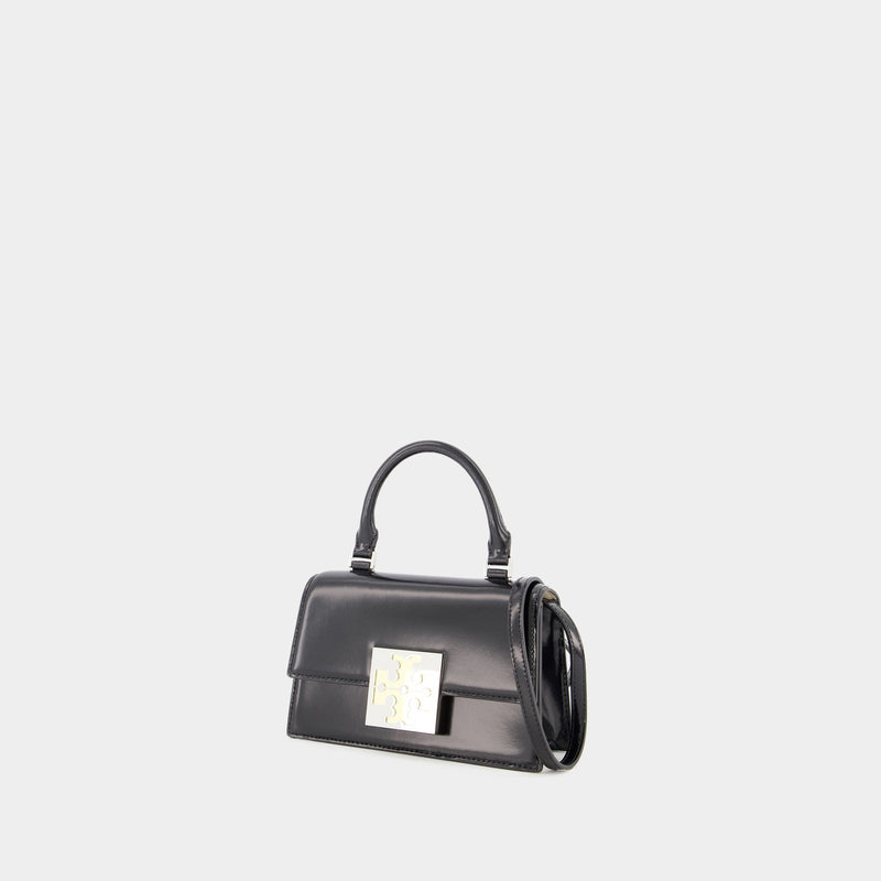 Sac Trend Spazzolato Mini - Tory Burch - Cuir - Noir